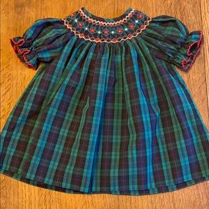 Green Smocked Dress